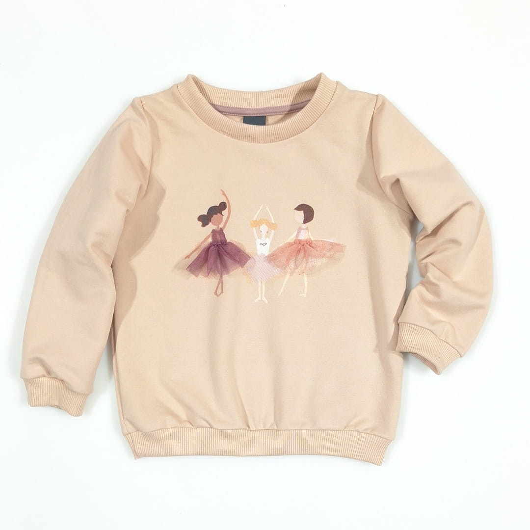 Bluza z baletnicami (1044-D2-baletnica-bez.jpg) - sklep z ubraniami Nosi Ci Się