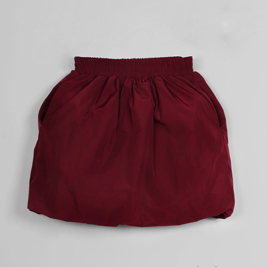 Bordowa spódnica bombka (1060-D3-bordo.jpg) - sklep z ubraniami Nosi Ci Się
