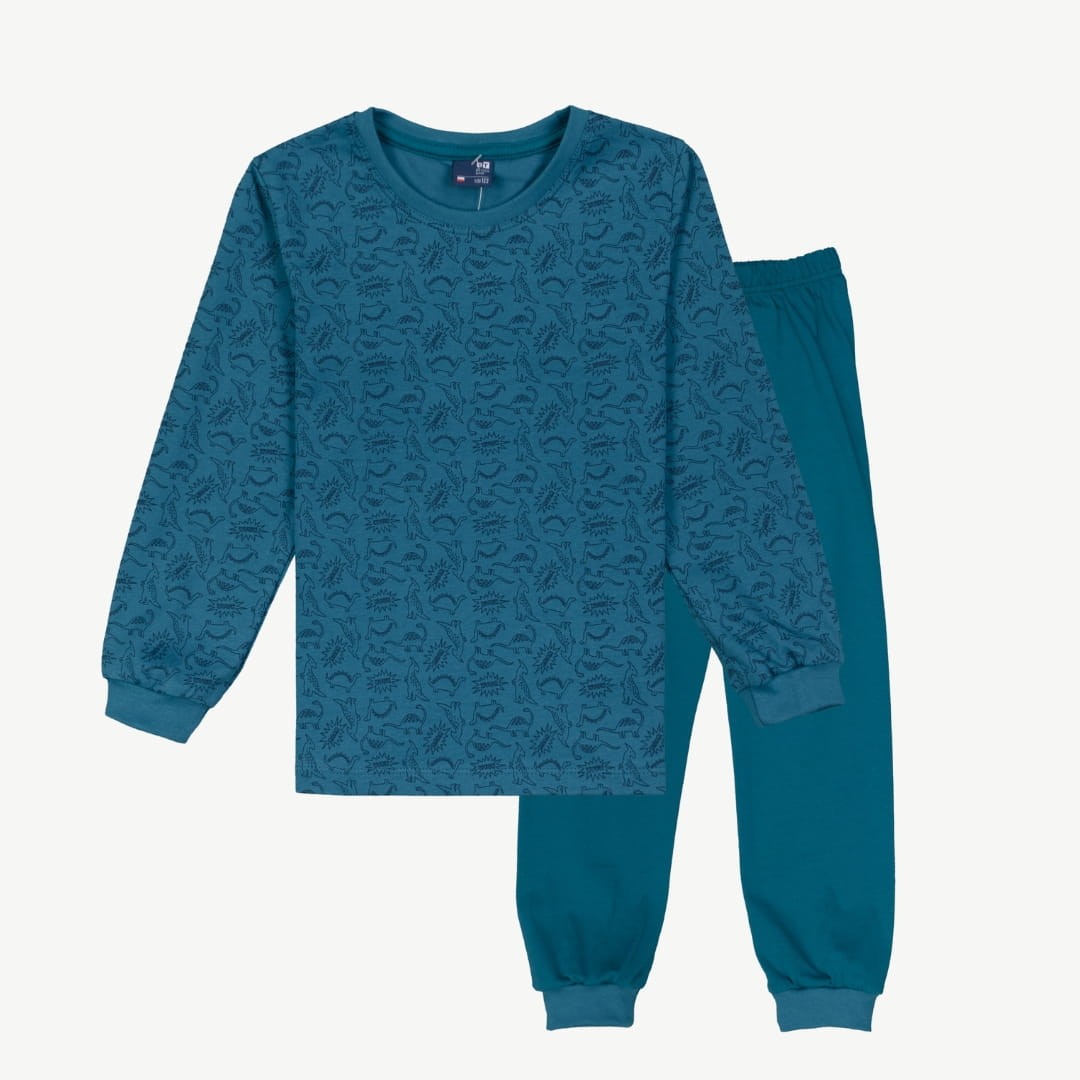 Piżama z dinozaurami (0518-C2-ziel.jpg) - sklep z ubraniami Nosi Ci Się