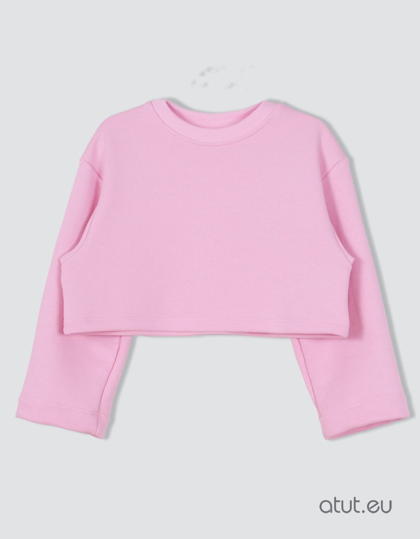 Krótka bluza (1212-D3-roz.jpg) - sklep z ubraniami Nosi Ci Się