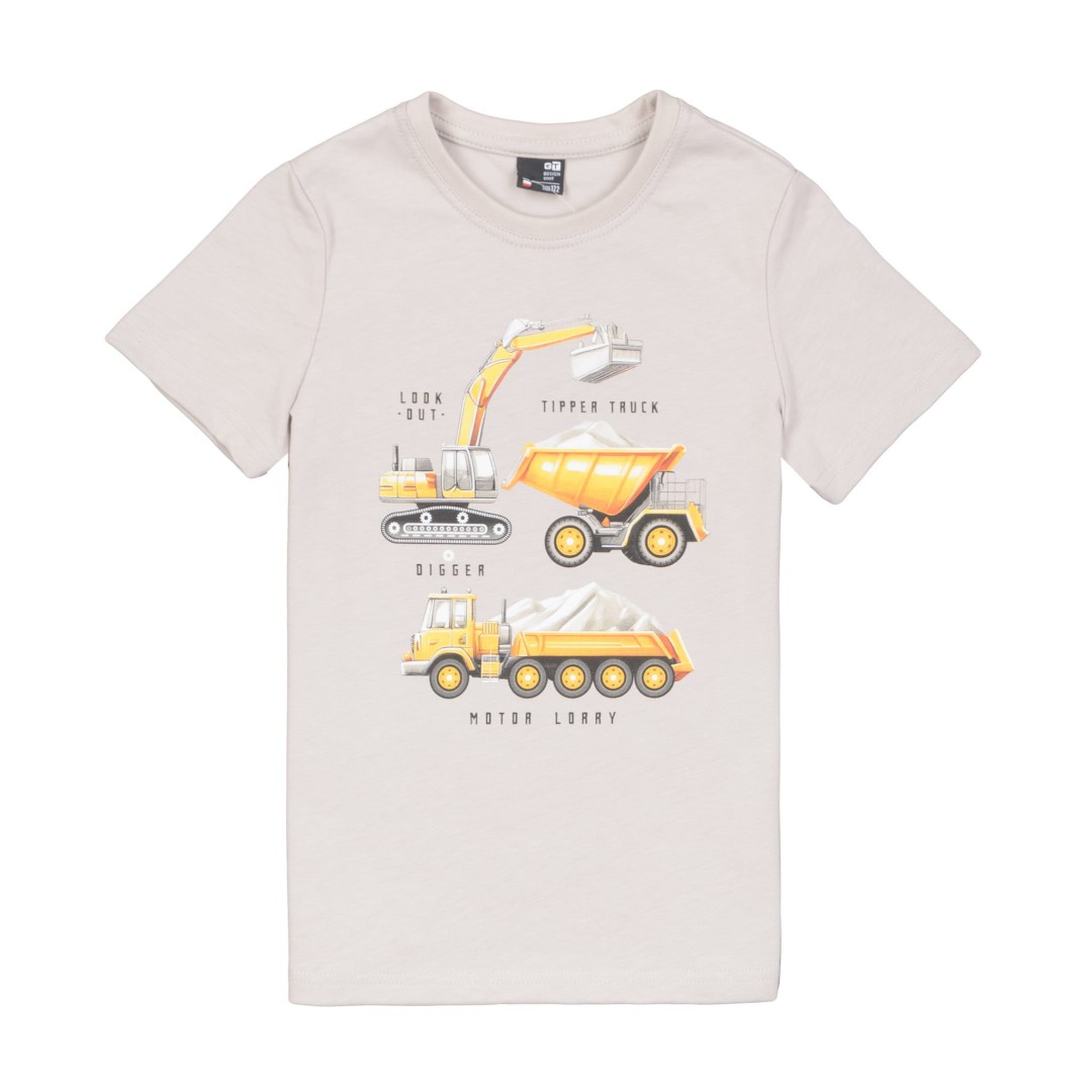 Ubrania dla dzieci / Chłopcy / Bluzki z krótkim rękawem / T-shirt z maszynami budowlanymi