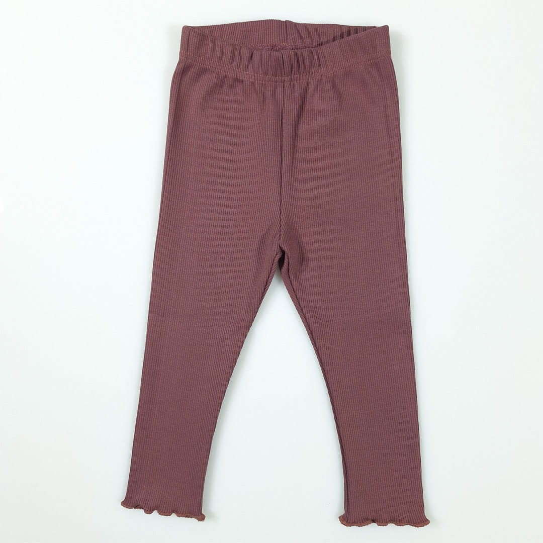 Legginsy prążkowane brudne bordo (0644-brudne-bordo.jpg) - sklep z ubraniami Nosi Ci Się