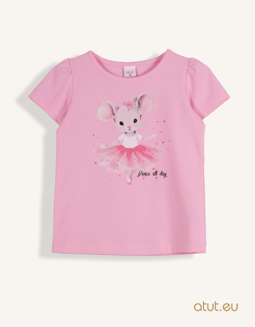 Ubrania dla dzieci / Dziewczynki / Bluzki z krótkim rękawem / Koszulka z myszką