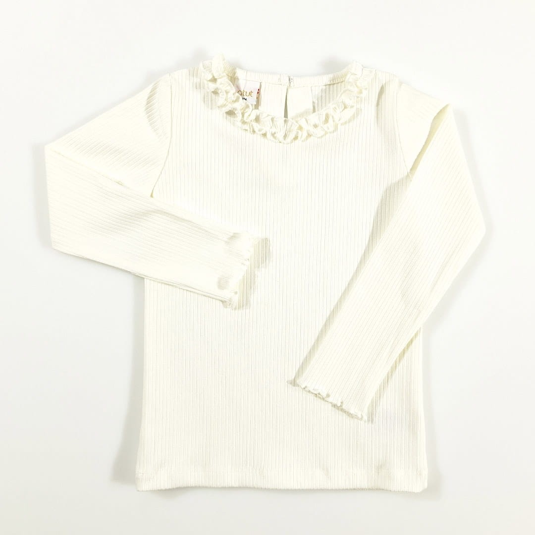 Biała bluzka ze ściągaczyka (0561-D2-bial.jpg) - sklep z ubraniami Nosi Ci Się