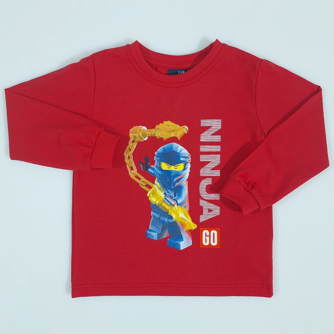 Ubrania dla dzieci / Chłopcy / Bluzki z długim rękawem / Bluzka długi rękaw czerwona ninja