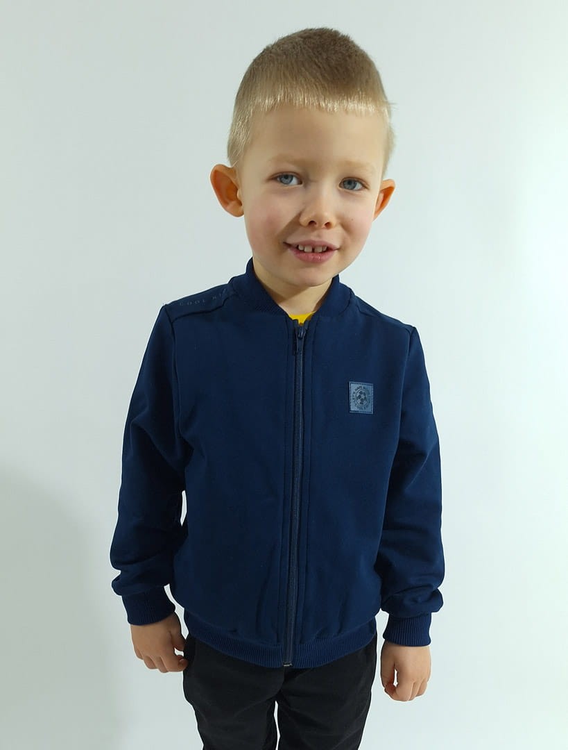 Granatowa rozsuwana bluza (9889-C2-gran (2).jpg) - sklep z ubraniami Nosi Ci Się