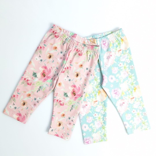 Legginsy 3/4 różowe w kwiatki (0792-D2.jpg)