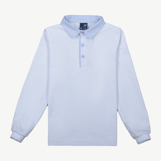 Polo z kołnierzykiem w błękitną kratkę (0471-C2-bial+blek.jpg)