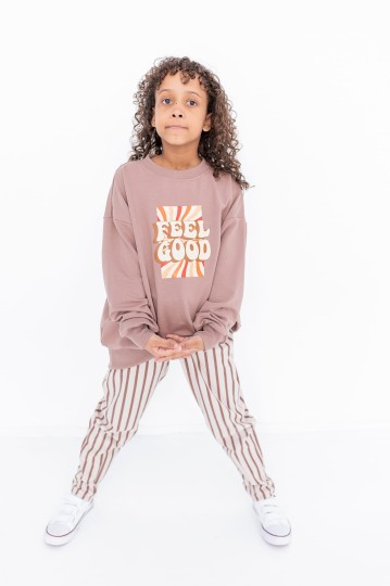 Bluza over Feel Good czekoladowa FUN KIDS (FK-bluz-czek2.jpg)