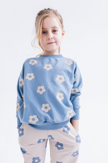 Bluza over print flowers niebieska FUN KIDS (FK-bluz-nieb2.jpg)