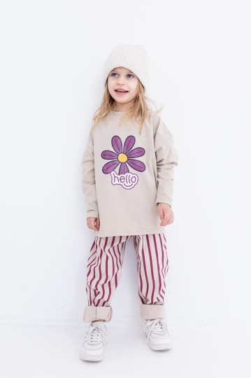 Long over Hello flower beżowy FUN KIDS (FK-long-kw.jpg)