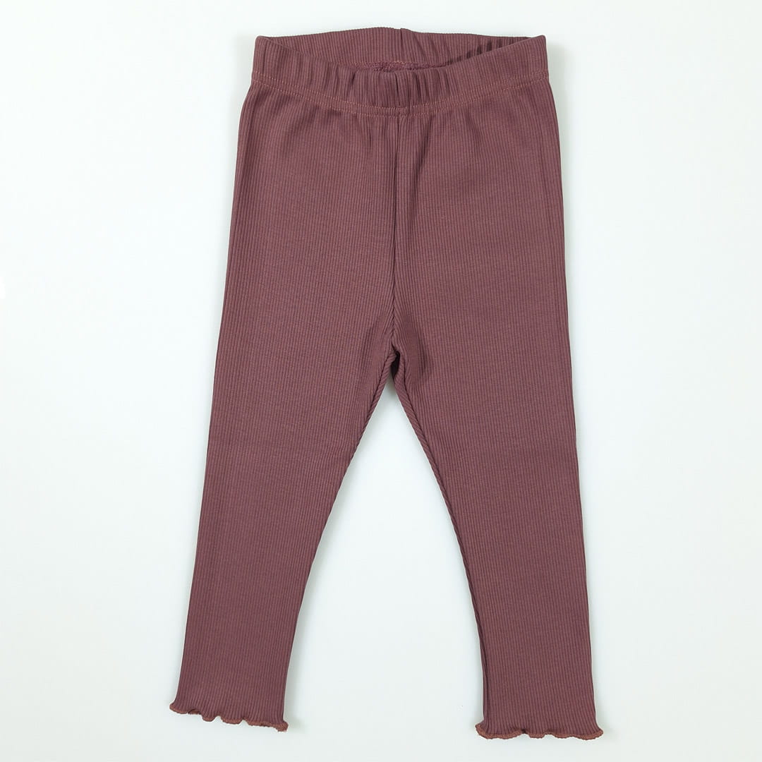Legginsy prążkowane brudne bordo (0644-brudne-bordo.jpg) - sklep z ubraniami Nosi Ci Się