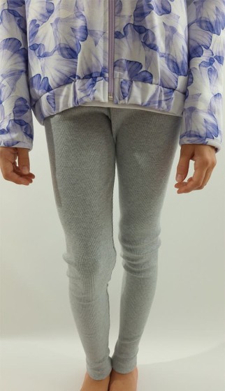 Fotografia ubrania Szare legginsy prążkowane marki Atut w ofercie sklepu Nosi Ci Się