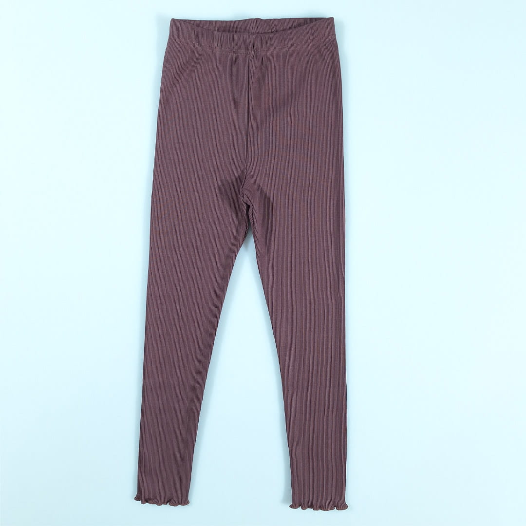 Legginsy prążkowane brudne bordo (0645-D2-bru-bord.jpg) - sklep z ubraniami Nosi Ci Się