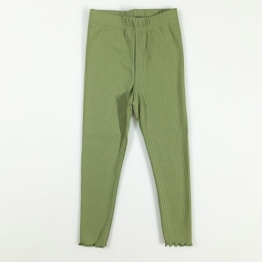 Legginsy prążkowane khaki (0645-D2-khaki.jpg)