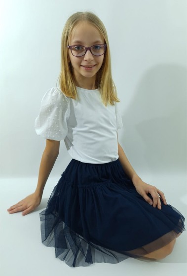 Fotografia ubrania Granatowa spódnica tiulowa marki Atut w ofercie sklepu Nosi Ci Się