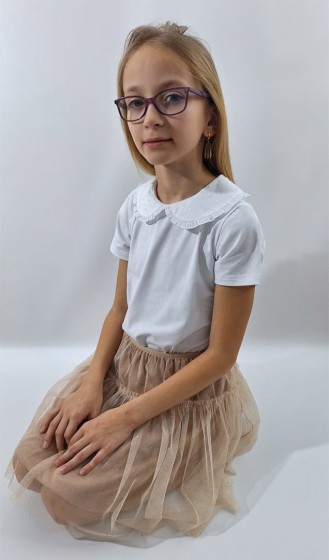 Fotografia ubrania Beżowa spódnica tiulowa marki Atut w ofercie sklepu Nosi Ci Się