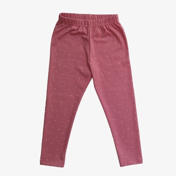 Fotografia ubrania Bawełniane legginsy różowe w kropki marki Atut w ofercie sklepu Nosi Ci Się
