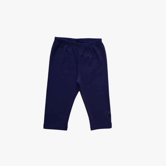 Fotografia ubrania Legginsy 3/4 granatowe z aplikacją marki Atut w ofercie sklepu Nosi Ci Się
