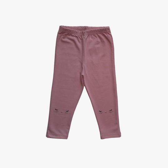 Różowe legginsy SLIM 3/4 z kotkiem (0752-D2-kot-roz.jpg)