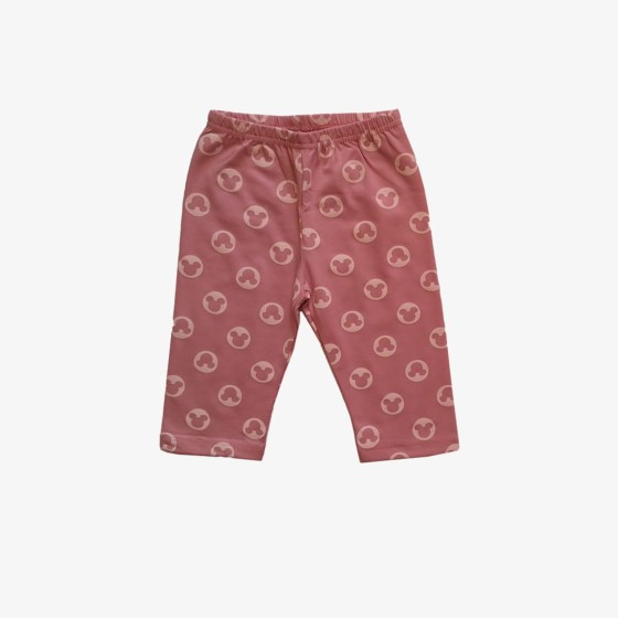 Fotografia ubrania Jasnoróżowe legginsy 3/4 w myszki marki Atut w ofercie sklepu Nosi Ci Się